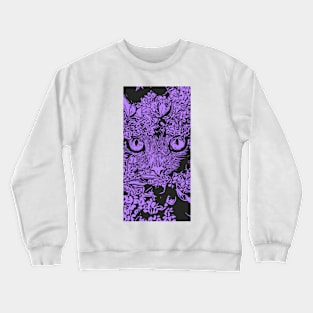 Purple Cat Crewneck Sweatshirt